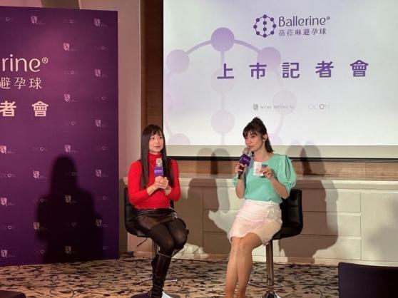 外景主持人李宣（左）與婦產科醫師郭安妮、王孫斌醫師共同分享避孕心得。